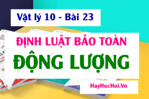 Định luật bảo toàn Động lượng, Công thức tính và Bài tập vận dụng - Vật lý 10 bài 23